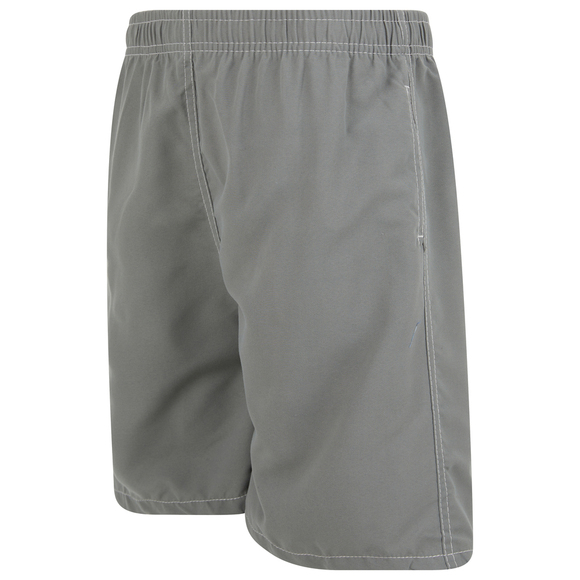 Boys Swim Trunks, Swimsuit Board Shorts, Elastic Bathing Suit, Gray - Picture 2 of 5